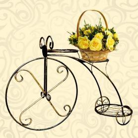 Подставка на 3 цветка  велосипед
