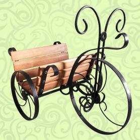 Подставка цветочная  Велосипед 59-341